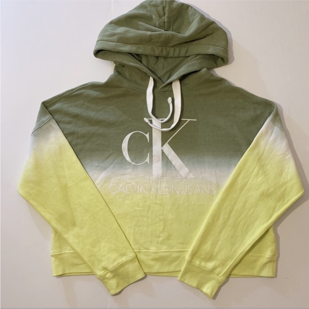 Calvin Klein Cropped Tie Dye Hoodie